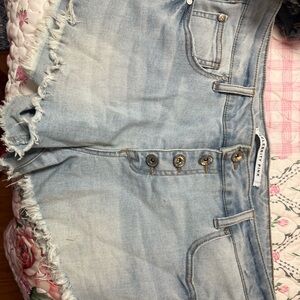 Celebrity Pink Light Blue Jean Shorts